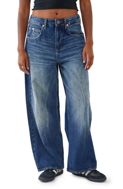 Bdg Urban Outfitters Jaya Wide Leg Jeans In Dark Vintage