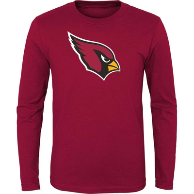 Outerstuff Kids' Youth Cardinal Arizona Cardinals Primary Logo Long Sleeve T-shirt