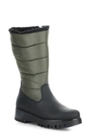 Bos. & Co. Gracen Prima Waterproof Winter Boot In Black/ Olive Bard/ Piumino