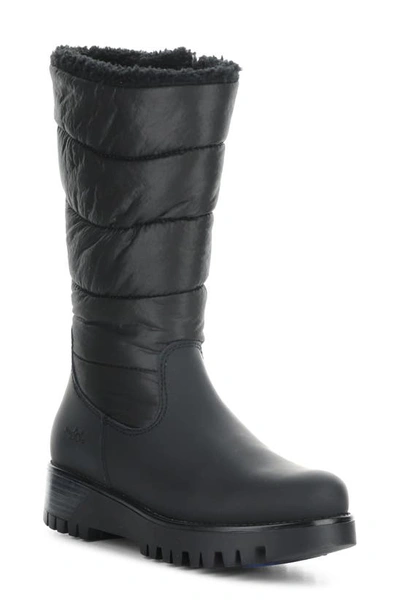 Bos. & Co. Gracen Prima Waterproof Winter Boot In Black Bard/ Piumino