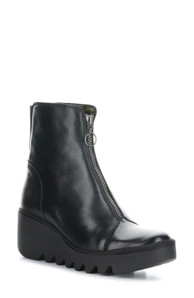 Fly London Boce Wedge Bootie In Black