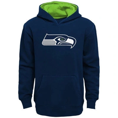 Outerstuff Kids' Preschool Navy Seattle Seahawks Prime Pullover Hoodie