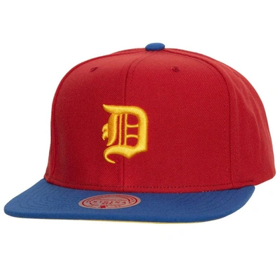 Mitchell & Ness Red/royal Detroit Tigers Hometown Snapback Hat