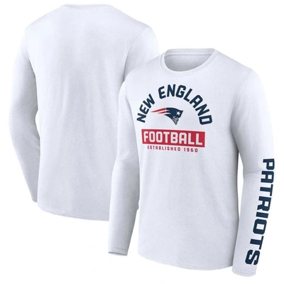 Fanatics Branded White New England Patriots Long Sleeve T-shirt