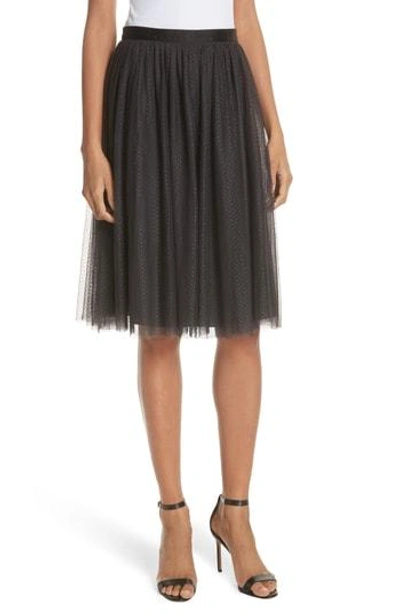 Needle & Thread Dotted Tulle Skirt In Graphite