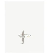 Olivia Burton Cultured Freshwater Pearl Bee Cocktail Ring In Silver