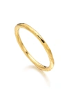 Monica Vinader Gold Plated Vermeil Silver Siren Hammered Ring