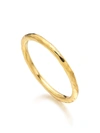Monica Vinader Siren Hammered Stacking Ring In Gold