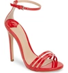 Tony Bianco Aroma Strappy Sandal In Red Patent Leather