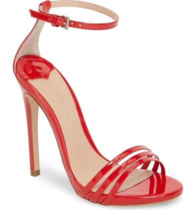 Tony Bianco Aroma Strappy Sandal In Red Patent Leather