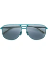 Gucci Aviator Sunglasses In Green