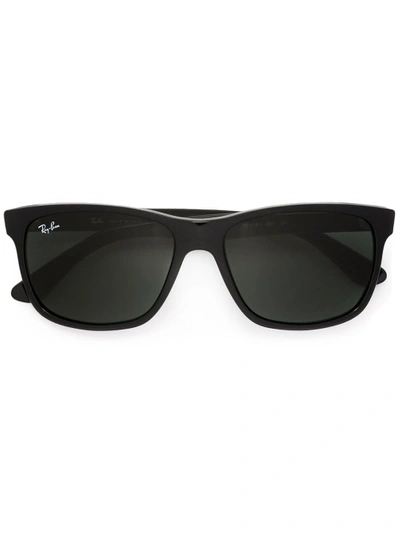 Ray Ban Flat Top Sunglasses In Black