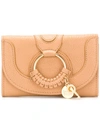 See By Chloé Hana Wallet In Nude & Neutrals