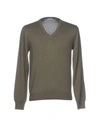 Malo Sweaters In Military Green
