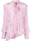 Preen Line Contrast Floral Shirt