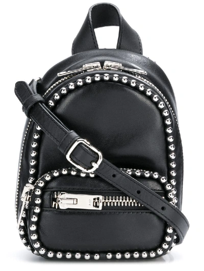 Alexander Wang Attica Studded Leather Shoulder Bag In Black