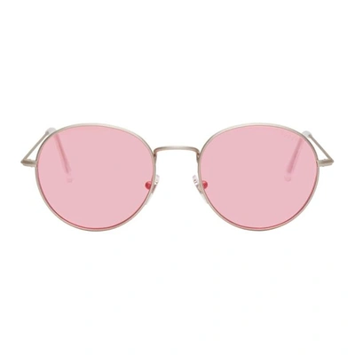Super Silver And Pink Wire Sunglasses