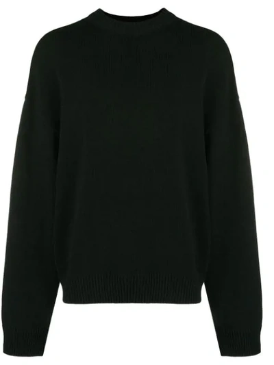 Our Legacy Sonar Roundneck Black Cotton Sweater