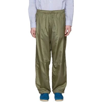 Our Legacy Green Para Sail Drape Lounge Pants In Olive