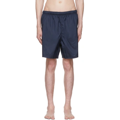 Our Legacy Elasticated Waist Swim Shorts In Blue