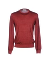 Gran Sasso Sweater In Brick Red