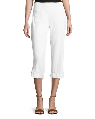 Neon Buddha Eden Pull-on Capri Pants, White