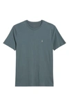 Allsaints Brace Tonic Organic Cotton T-shirt In Beetle Blue