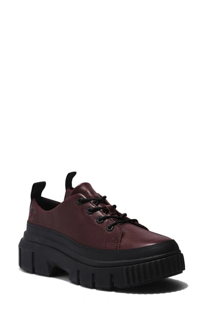 Timberland Greyfield Leather Platform Sneaker In Dark Port