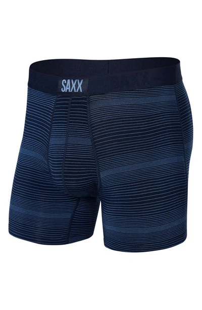 Saxx Vibe Boxer Briefs In Variegated Stripe- Martme