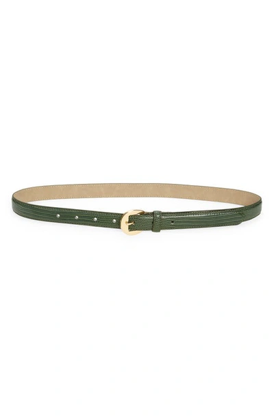 Nordstrom Aubrey Lizard Embossed Belt In Green