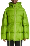 Acne Studios Orsa Recycled Nylon Ripstop Down Puffer Jacket In Green