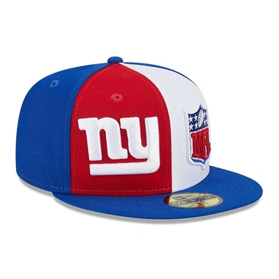 New Era Men's  Red, Royal New York Giants 2023 Sideline Low Profile 59fifty Fitted Hat In Red,royal
