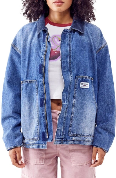 Bdg Urban Outfitters Denim Workwear Jacket In Mid Wash