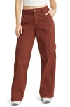 Bp. Wide Leg Cargo Pants In Brown Fondant