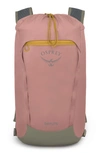 Osprey Daylite Cinch Backpack In Ash Blush Pink/ Earl Grey