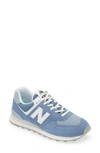 New Balance 574 Sneaker In American Blue/ White