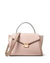 Michael Michael Kors Mercer Large Leather Top-handle Satchel Bag In Soft Pink/rose Gold
