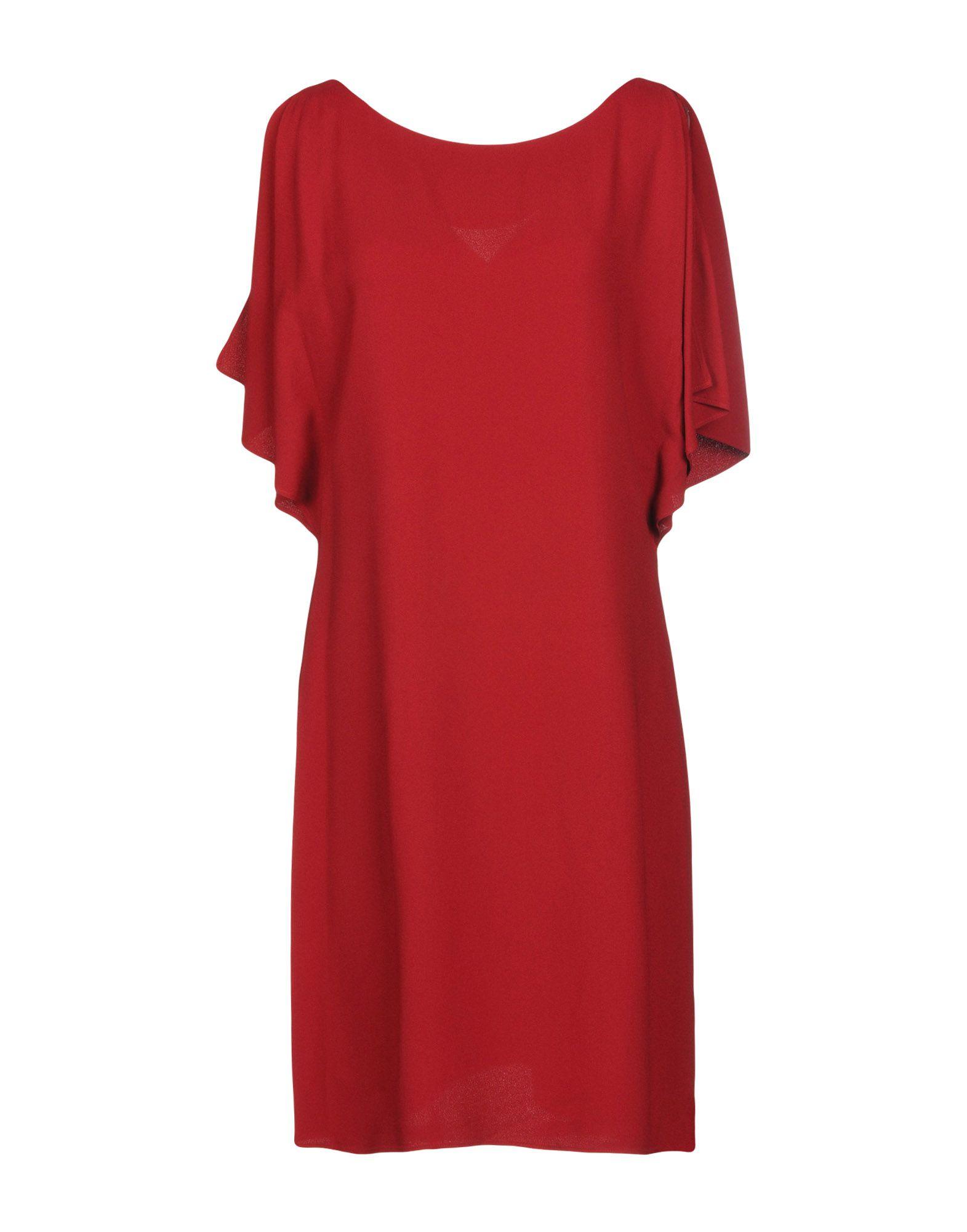Theory Knee-length Dress In Brick Red | ModeSens