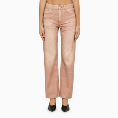 Our Legacy Third Cut Digital Rust Straight-leg Jeans In Pink