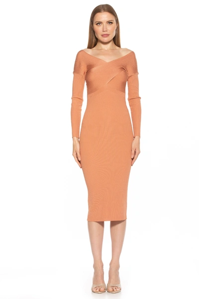 Alexia Admor Christy Dress In Brown