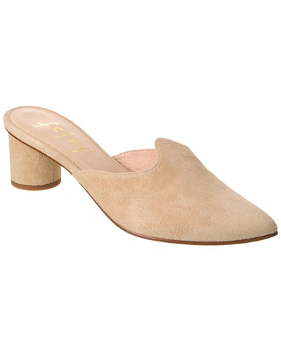 French Sole Heather Suede Mule In Brown