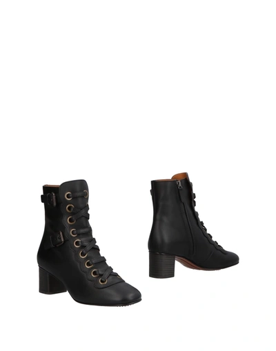 Chloé Ankle Boots In Black