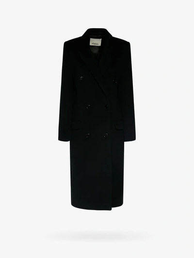 Isabel Marant Enarryli Wool-blend Long Coat In Nero