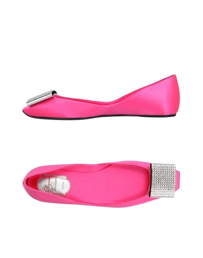 Roger Vivier Ballet Flats In Pink