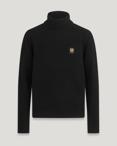 Belstaff Watch Rollneck Jumper In Black