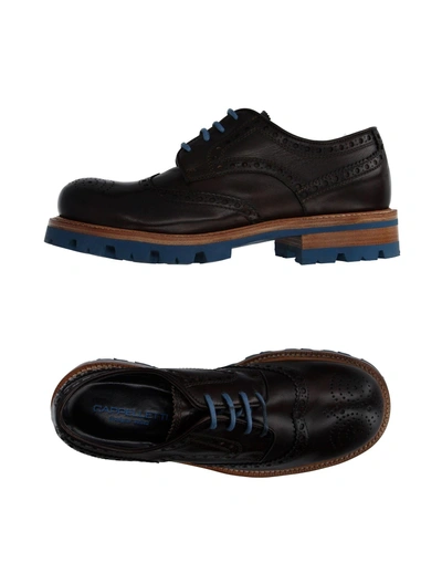 Cappelletti Laced Shoes In Dark Brown