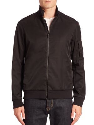 Theory Ronin Solid Bomber Jacket In Black | ModeSens