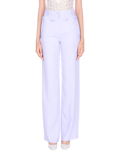 Versace Casual Pants In Lilac