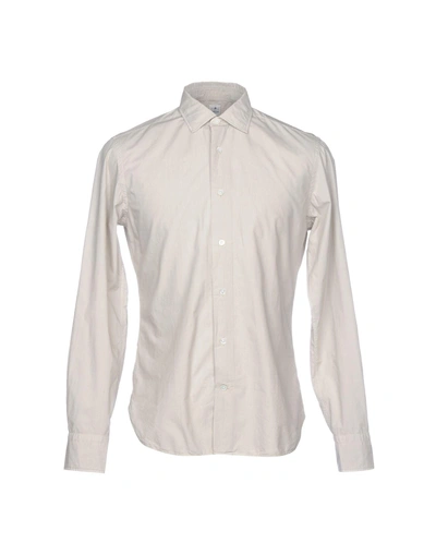 Danolis Solid Color Shirt In Light Grey