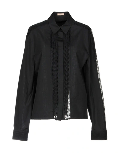 Alaïa Lace Shirts & Blouses In Black